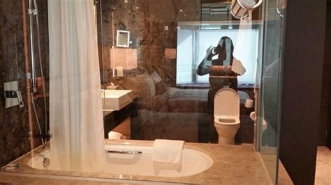 See Through Bathroom If Uncomfortable Theres Blinds Provided
