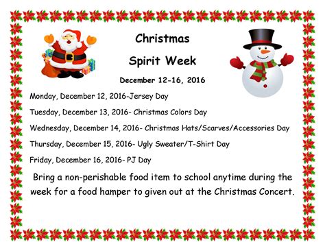 Is the christmas spirit found in gifts, trees, and lights? Christmas Spirit Week