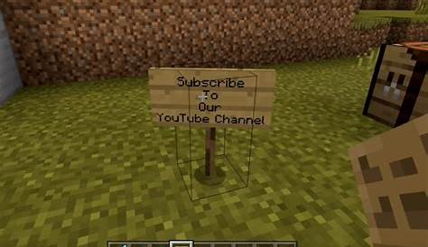 how to make sign minecraft