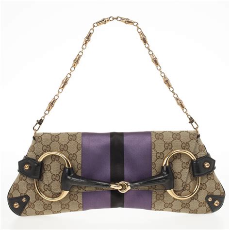 Gucci Tom Ford Monogram Horsebit Chain Clutch Bag Gucci The Luxury Closet