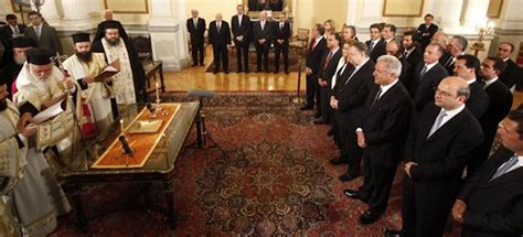 Greeces New Coalition Cabinet Sworn In
