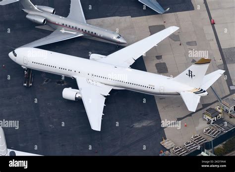 Houston Rockets Private Boeing 767 Aircraft At Lax Business Airplane