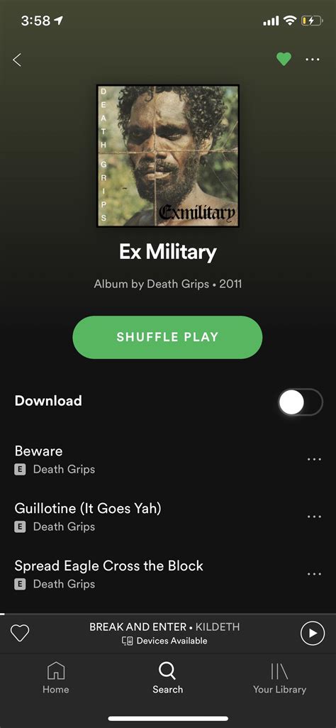 Im Curious You Guys Think Exmilitary Is Coming To Spotify Soon I