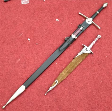 Lotr Aragorn Strider Sword Wknife Sting Sword Wscabbard