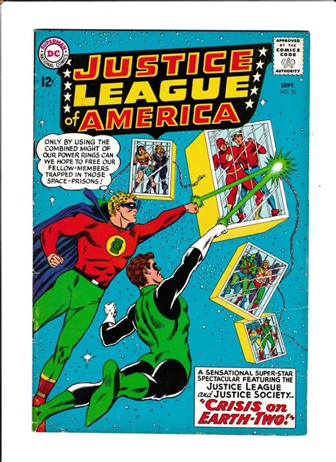 Justice League Of America No22 1963 Crisis On Earth Two Ebay