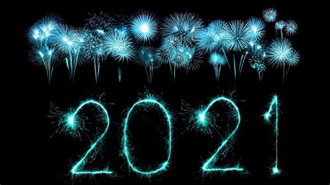 Blue Fireworks New Year 2021 Wallpaper 72615 Baltana