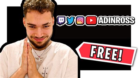 How To Make Twitch Social Media Overlay Adin Ross Ishowspeed Youtube