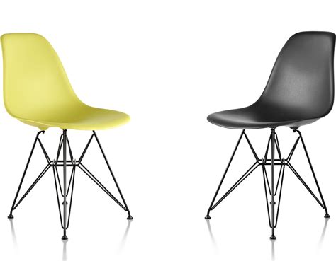 They were created by the famous. Eames® Molded Plastic Side Chair With Wire Base ...