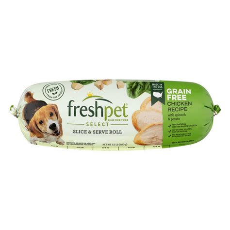 Save On Freshpet Select Refrigerated Dog Food Chicken Grain Free Slice