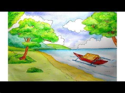 Cara melukis pemandangan alam dengan cat air versi cepat sumber www.youtube.com. 34+ Gaya Terbaru Cara Melukis Pemandangan Dengan Cat Air ...