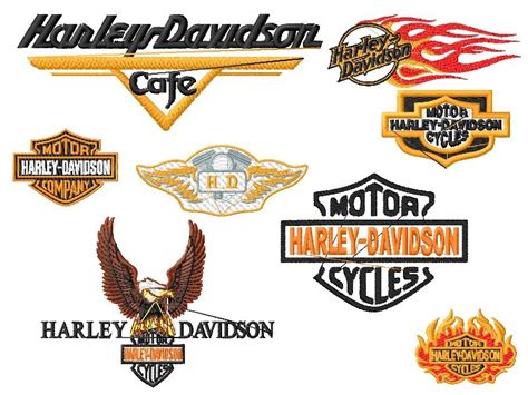 Riding In Style Harley Davidson Embroidery Designs For Motorcycle