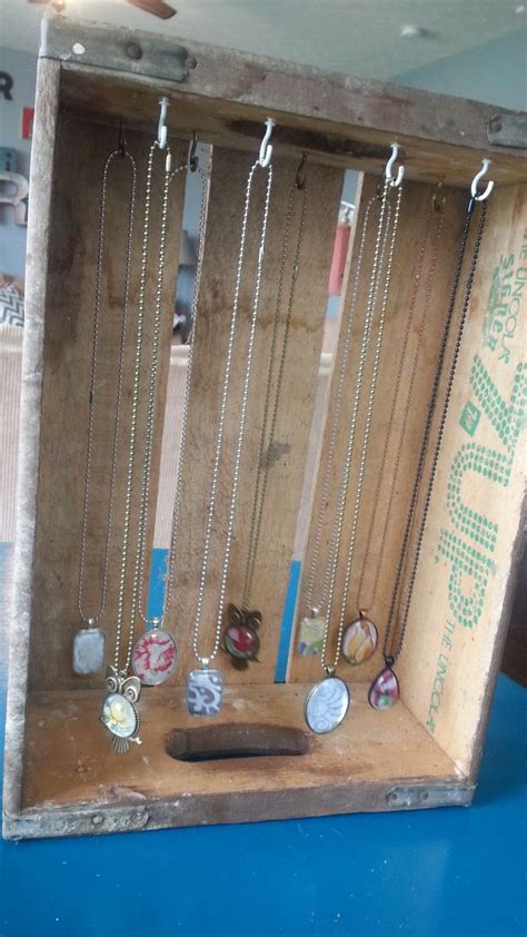 30 Upcycling And Repurposing Ideas For Soda Crates Jewelry Organizer