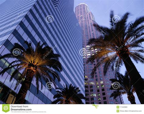 Los Angeles Immeubles De Bureaux Du Centre Image Stock Image Du