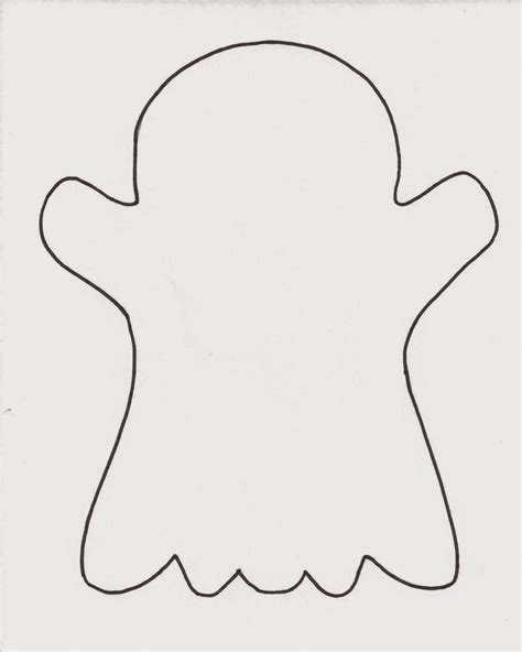 crafts  kids minds  printable ghost template halloween