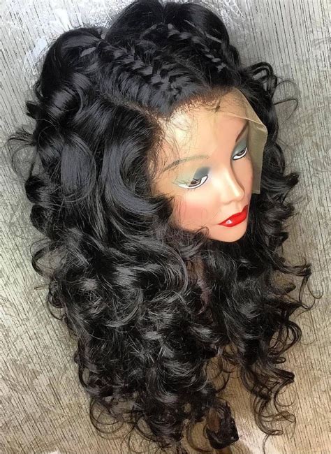9a braid down loose wave lace front wig 20 inch wig hairstyles full lace wig human hair hair