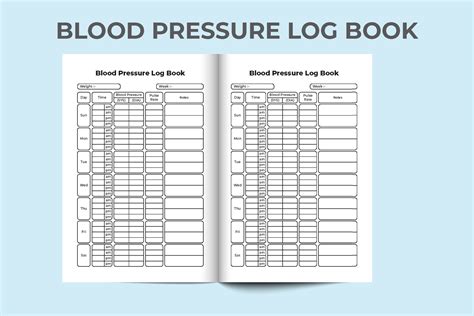 Blood Pressure Log Book Interior Blood Pressure Journal And Pulse