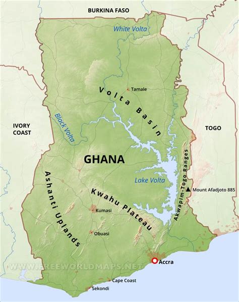 Ghana Languages Map With Regions