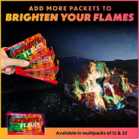 Magical Flames Ultimate Fire Color Changing Packets Fire Pit Pack Of