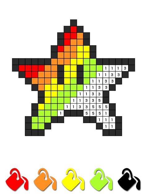 Pixel Art Color By Number Online Adr Alpujarra