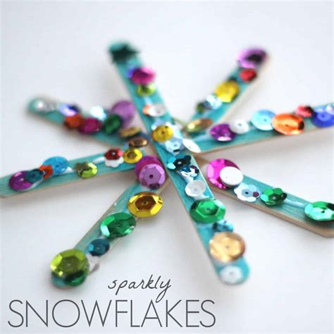 Sparkly Snowflake Craft For Kids Toddler Approved