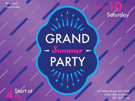 Summer Party Modern And Creative Templates Suite By Amber Graphics On