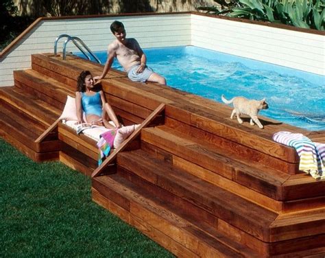 Diy Pool Deck Above Ground Top 11 Diy Above Ground Pool Ideas On A