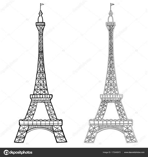 1001 images inspiratrices de dessin de paysage magnifique 1001 photos de dessin noir et blanc. Tour Eiffel Dessin Simple