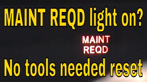 Press and hold the odometer button. Toyota Prius maint reqd light reset instructions. - VEHIX411