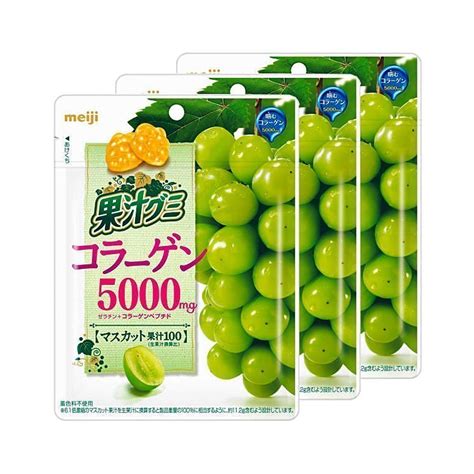Gummy candy brands in usa. MEIJI Fruit Gumi Gummy Candy Collagen 5000mg Muscat Grape ...