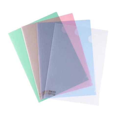 Clear File Pocket Folder प्लास्टिक की फाइल Carbon Stationery And Xerox