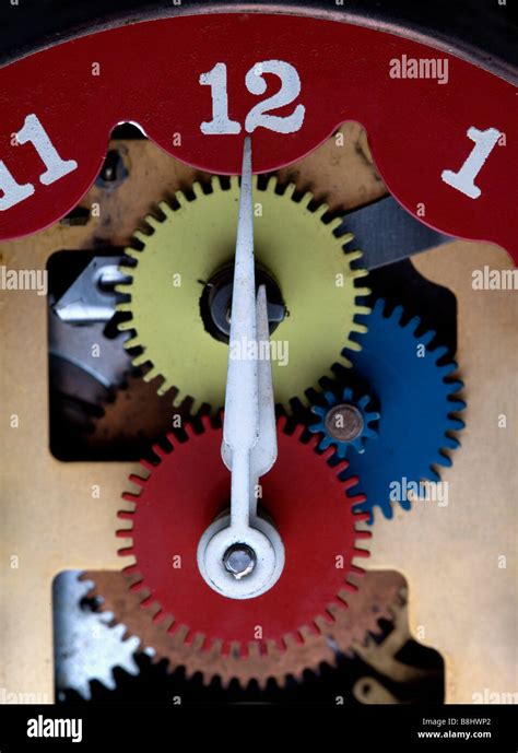Clock Strikes Midnight Stock Photo Alamy
