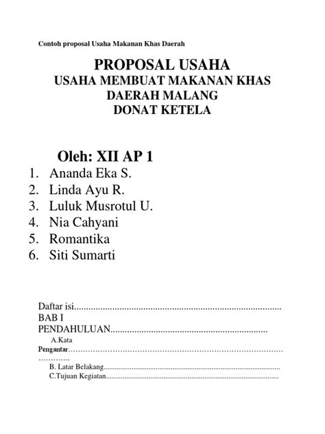 Karena produk saya adalah ayam fillet yang di goreng berbentuk stick. Paling Inspiratif Cara Membuat Proposal Usaha Makanan ...