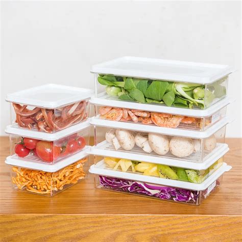 creative fridge storage rake freezer food storage boxes pantry storage organizer bins container