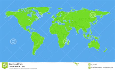 All efforts have been made to make this image accurate. Plain World Map With Countries Stock Vector - Image: 57172185