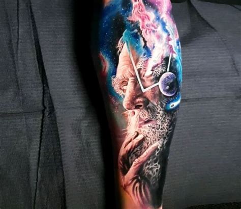 Space Face Tattoo By Marek Hali Post 27157 Face Tattoo Cool