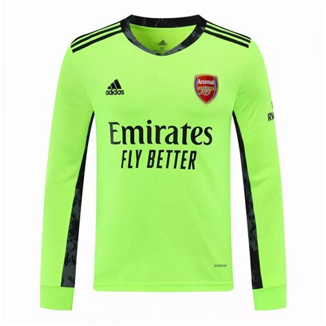 Arsenal Goalkeeper Jersey Long Sleeve Green 2020 2021 Best Soccer Jerseys