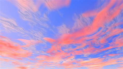 Sky Sunset Orange Clouds Blue Stock Footage Video 100 Royalty Free
