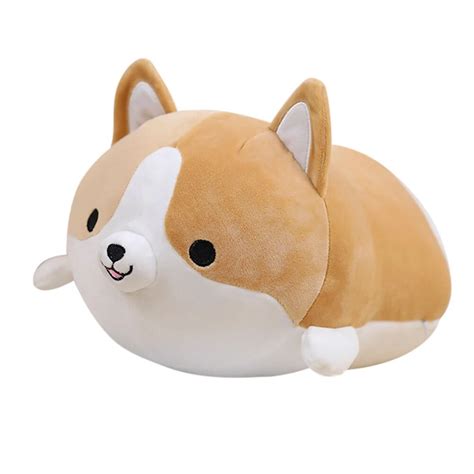 35cm Cute Corgi Dog Plush Toy Stuffed Soft Animal Cartoon Cushion Sofa