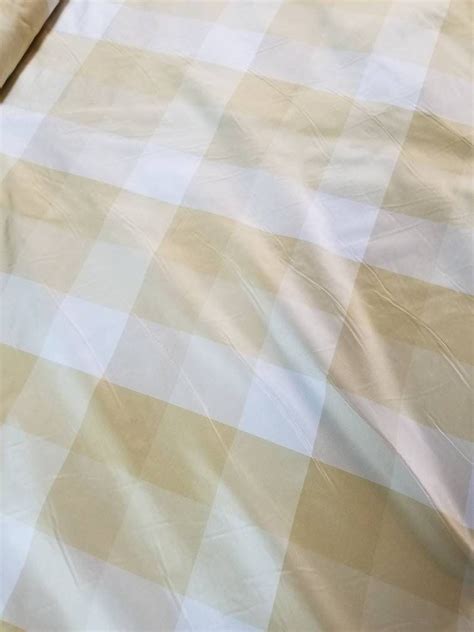 Plaid Silk Taffeta Fabric 54 Wide Can Be Used For Etsy Silk