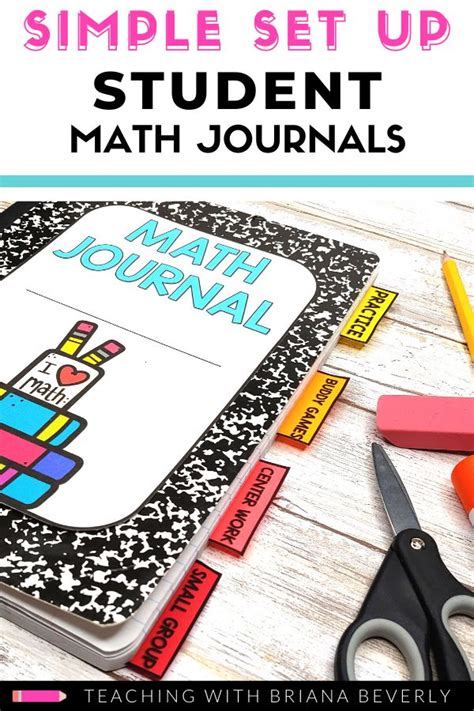 Math Journal Covers Tabs And Bookmarks In 2020 Math Journals Math