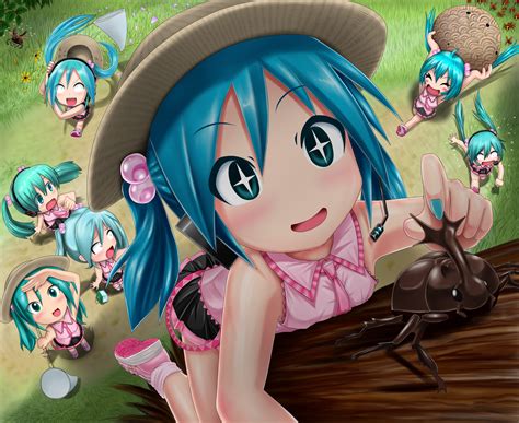 Wallpaper Hatsune Miku Expressions Kid Chibi Resolution2200x1800