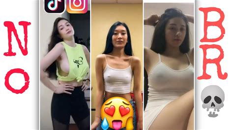 No Bra Tiktok Compilation Challenge Youtube