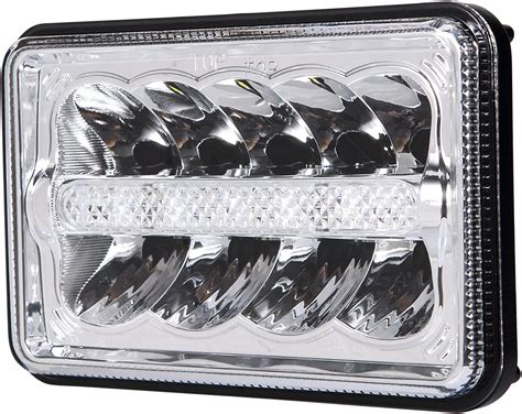 mesllin 5x7 7x6 inch led sealed beam one pair headlight h low beam with parking