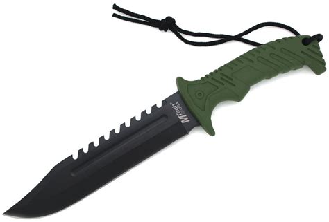 13 Tactical Survival Rambo Hunting Fixed Blade Knife Army Bowie W
