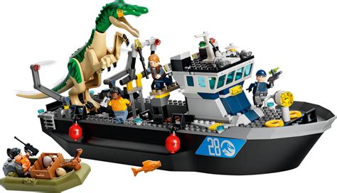 Lego Jurassic World Baryonyx Dinosaur Boat Escape Imagination Toys