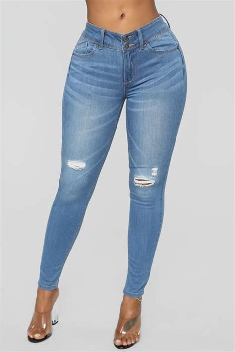 Can T Stop Me Distressed Jeans Light Blue Wash Mid Rise Skinny Jeans Ripped Jeans Women S