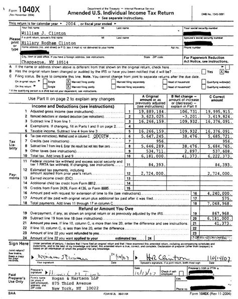 Income Tax Form 1040x Instructions Universal Network