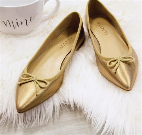 A Classic Metallic Gold Ballet Flat For A Stylish Statement Gold