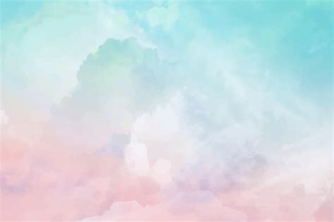 Free Vector Hand Painted Watercolor Pastel Sky Background