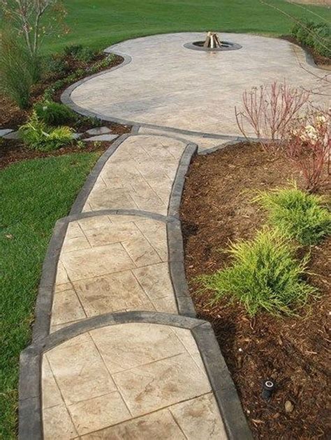 AWESOME CONCRETE WALKWAYS DESIGN IDEAS - FRUGAL LIVING | Stamped